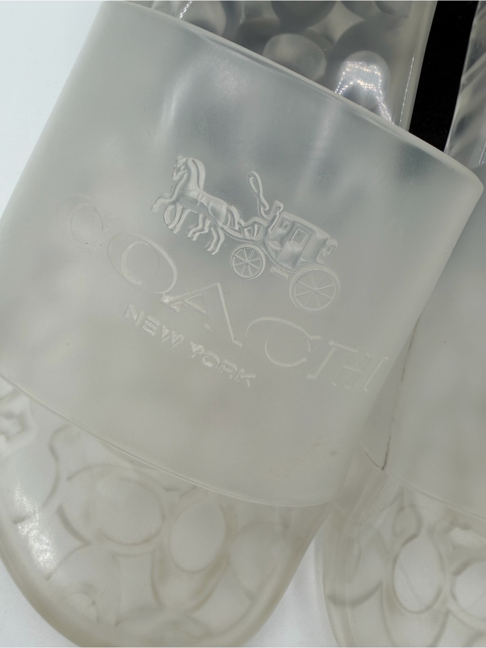Coach Jelly Slides – Clear/Translucent – Size 9 - Picture 3 of 7
